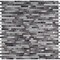 Msi Akaya Nero Interlocking SAMPLE Glass Mesh-Mounted Mosaic Tile ZOR-MD-0190-SAM - alternate 5